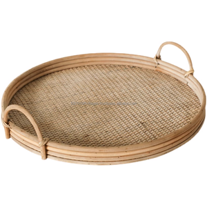 Bandeja de ratán hecha a mano al por mayor, respetuosa con el medio ambiente, ligera, duradera, multiusos, fabricante de Vietnam - Product Image 4
