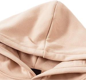 Chándal de invierno Conjunto de sudaderas con capucha de dos piezas Chándal de lana de algodón 100% de alta calidad para hombres con logotipo personalizado - Product Image 5