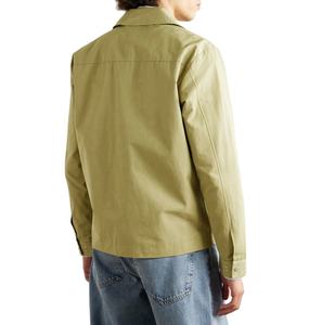 Veste de travail en toile cirée décontractée pour homme, coupe oversize, avec fermeture éclair, en tissu tissé de coton épais, idéale pour l'extérieur et l'hiver - Product Image 2