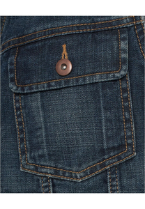 Chaleco vaquero para hombre, sin mangas, abotonado, informal, ropa de calle, chaqueta clásica, chaleco azul lavado vintage, proveedor de la industria Mouz. - Product Image 4