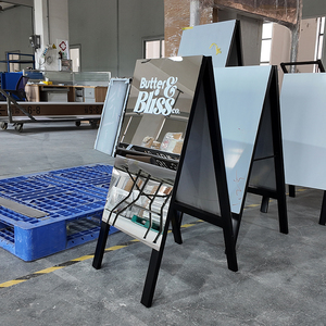 Custom <b>Printed</b> Foldable Pavement Signs Stand Outdoor a <b>Frame</b> Sidewalk Sign for Cafe Shop Boutique - Product Image 3
