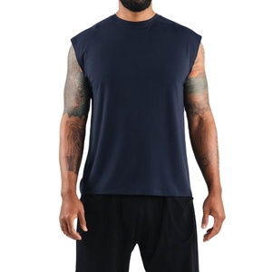 Camiseta sin mangas de corte holgado, novedad, lisa, para verano, ropa deportiva, estilo vintage, unisex, de color sólido, de secado rápido, con cuello redondo. - Product Image 5