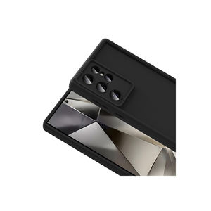 Étui en silicone noir de luxe à motif ananas pour Samsung Galaxy S24 Ultra 7Plus, anti-traces de doigts, antichoc, protège l'appareil photo - Product Image 3