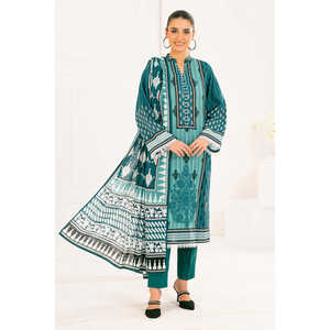 ชุดคัตตาร์พิมพ์ลาย 3 ชิ้นสำหรับผู้หญิง พร้อมผ้าคลุมไหล่ รุ่น WNS-52020 - Product Image 1