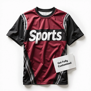 Ropa deportiva de cuello redondo sublimada personalizada para hombres, camisetas de softbol, fútbol, pesca, baloncesto, ajuste cómodo y suave 100% - Product Image 4