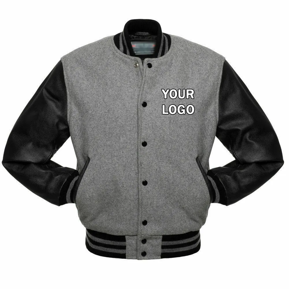 New Fashion Varsity Jacket Custom Logo Fashionable Individuality Applique Cloth Embroidery Baseball Coat Buttons On The Jacket