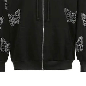 Premium quality Men <b>Rhinestones</b> <b>hoodies</b> latest style affordable rate hlightweight <b>Rhinestones</b> men's <b>hoodies</b> with custom made - Product Image 3