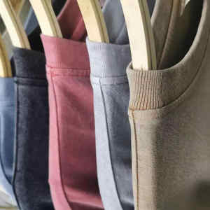 ขายตรงจากโรงงาน เสื้อยืดแขนสั้นทรงโอเวอร์ไซส์ ผ้าคอตตอน 100% หนานุ่ม สไตล์วินเทจ ล้างสีแบบแอซิด แห้งเร็ว สำหรับผู้ชาย - Product Image 4