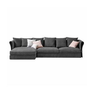Onda Left Side <b>Sofa</b> with Chaise Lounge Durable Fabric <b>Material</b> Comfortable and Stylish - Product Image 1