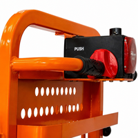 Chariot à main électrique robuste et durable à quatre roues, pliable, en métal, avec garde-corps, hauteur réglable, chariot industriel, outils de shopping
