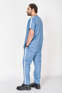 Conjuntos de uniformes de enfermería médicos de moda personalizados para hombres y mujeres tejido de sarga de poliéster/algodón a prueba de viento y secado rápido - Product Image 5