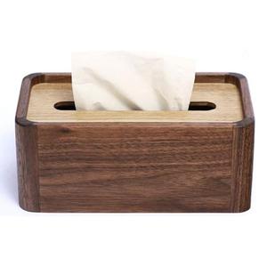 Porte-mouchoirs de comptoir pour bureau à domicile Porte-boîtes en papier de soie en bois de grande qualité Accessoires de décoration Porte-serviettes à vendre - Product Image 4