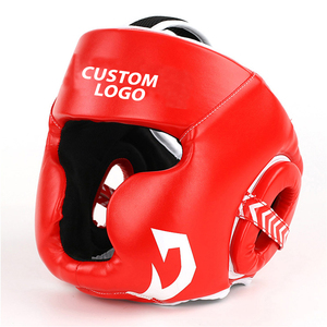 Protège-tête de boxe pour hommes et femmes, en cuir PU, rembourrage absorbant les chocs, léger, parfait pour l'entraînement, confortable, grande bouche, MMA - Product Image 1