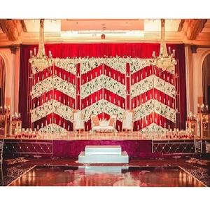 Délicieuse réception scène bougie lumière arrière-mur réception nuit fête scène bougie panneaux meilleure bougie murs toile de fond - Product Image 1