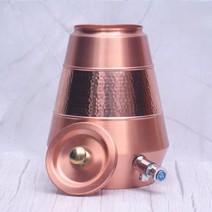 Half Hammered Design Pure Copper <b>Water</b> Dispenser For Home Hotel Office Restaurant in Wholesale Price - Product Image 5