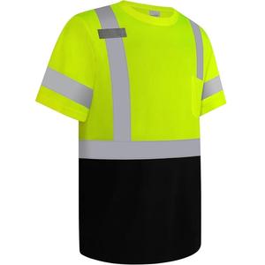 Camisetas de Seguridad Reflectantes de Alta Visibilidad, Cuello Redondo, 100% Algodón, Tela Oxford, Manga Corta, Diseño Flash, Transpirables - Product Image 3