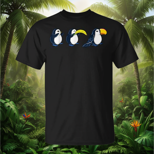 T-shirt con meme di umorismo e scherzi sugli animali: Uccello, Banana, Tucano - Product Image 3