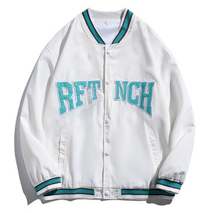 Chaqueta Bomber de Algodón Transpirable para Hombre, Talla Grande, con Bordado, para Primavera - Product Image 4