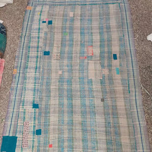 Hecho a mano Reversible Kantha sostenible cosido a mano Kantha tradicional Vintage 100% algodón hecho a mano Boho Chic Kantha - Product Image 1