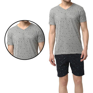 เสื้อผ้าลำลองสำหรับผู้ชาย, เสื้อผ้าแฟชั่นสตรีทแวร์เสื้อยืดและกางเกงขาสั้นเสื้อผ้าฝ้ายชุดคู่แบบลำลองสำหรับ2024 - Product Image 6