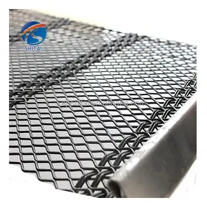 High strength poly ripple screen mesh anti-clogging screen crimped wear-resistant self-cleaning screen mesh for promary sieve