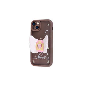 Coque en silicone anti-traces de doigts marron foncé pour iPhone 14 avec protection de l'appareil photo - Product Image 5