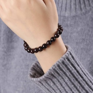 Hot Sale Natural Elastic Adjustable Healing garnet bracelet Stone <b>Beaded</b> Bracelets for Women Men Feng Shui Style <b>Crystals</b> - Product Image 3