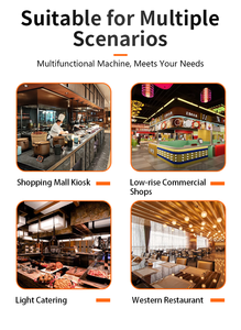 جهاز تنقية الدخان وإزالة الروائح الكريهة بدون قنوات لتنقية وتعطير الأبخرة الزيتية، وحدة متكاملة للطهي الخفيف - Product Image 3