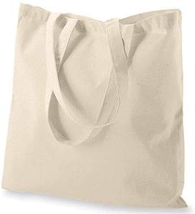 Bolsa de lona con logotipo personalizado de 100% algodón, bolsa de tela de compras con cierre de hombro reutilizable de alta calidad - Product Image 1