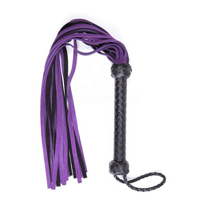 Premium Leather Horse Riding <b>Flogger</b> with Non Slip Handle Durable Equestrian Riding for Horse Training and Racing Professional - Product Image 5