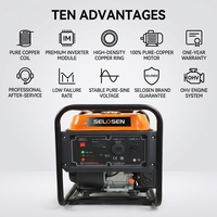 Générateur d'énergie portable 4,5 kW 3 kW pour la maison et l'extérieur, 4500 watts de pointe, prix des générateurs électriques à essence et au propane 4,5 kva