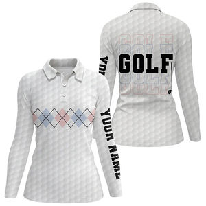 Polo de golf à manches longues pour hommes avec sublimation complète et logo personnalisé Design gratuit fabriqué au Pakistan - Product Image 3