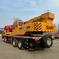 Grue de chantier d'occasion Sany 25 tonnes 250S avec moteur Weichai, boîte de vitesses, moteur et pompe, hauteur de levage 47m