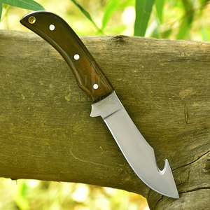 Couteau à désosser artisanal en acier inoxydable avec manche en bois de rose et étui en cuir, lame fixe, service OEM disponible - Product Image 5