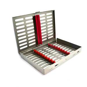 Cassette de Esterilización de Instrumentos Dentales de Acero Inoxidable de Alta Calidad Astrin, Bandeja Quirúrgica Manual de 6 Piezas, Apta para Autoclave - Product Image 3