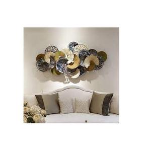 Mur de fer en métal suspendu Arts décors à la maison feuille de fer forgé Style personnalisé pour chambre salon décoration murale Arts muraux en métal - Product Image 4