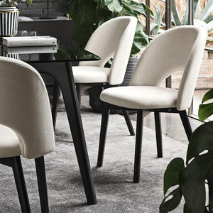 50s-inspired wrap-around <b>chair</b> with mid-back hole design. Lightweight, stylish, and <b>easy</b> to move. Perfect for modern decor. - Product Image 2