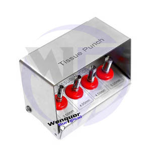 Wenquar, 4 Uds., Kit de punzón de tejido Dental con soporte para fresa, juego de instrumentos de cirugía de implante, 3,50mm/4,00mm/4,50mm/5,00mm - Product Image 6