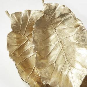 Maison et jardin Alegra Grand plateau de service décoratif en forme de feuille d'or plateau en métal centre de table décor de table - Product Image 5