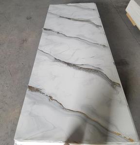 Cao bóng Flex 3 mét nhựa không thấm nước PVC <span class=keywords><strong>UV</strong></span> tấm đá cẩm thạch tường Bảng điều khiển - Product Image 6