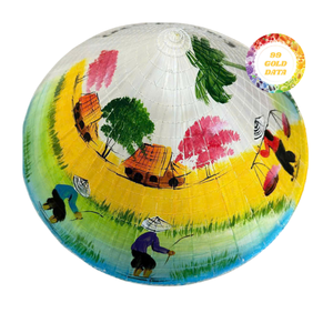 หมวกทรงกรวยเวียตนามน้ำหนักเบางานหัตถกรรมทำจากไม้ไผ่และใบปาล์มเหมาะสำหรับการแสดงแบบดั้งเดิม - Product Image 4