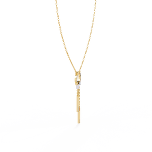 Collar de Oro de 18K con Diamantes Cultivados en Laboratorio para Mujer, Hermosa Pieza de Joyería - Product Image 4