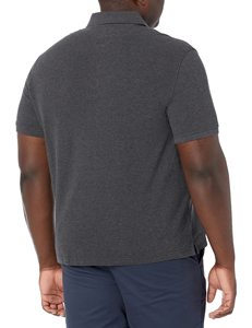 Summer soft Pique T-Shirt 100% coton imprimé en 3D Heavy Weight Solid Color Polo Shirt For Men - Product Image 2