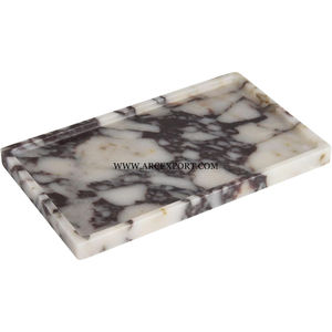 Serving <b>Tray</b> With Red & White Color Hotel and Restaurant Tabletop Dining Supplies Rectangle Shape Attractive Design Food <b>Marble</b> - Product Image 5
