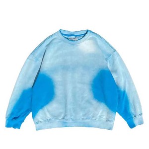 Sweats professionnels de haute qualité tissu polaire lavage à l'acide hommes à manches longues poids lourd soleil fané sweats basiques - Product Image 2