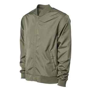 Chaquetas de bombardero de cuero para hombre unisex, cortavientos impermeable y transpirable de lona, cuello levantado, logotipo frontal, duradero, de alta calidad - Product Image 3