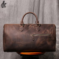 Nouveau sac de voyage d'affaires haut de gamme, personnalisé, imperméable, en cuir, fait main, moderne, avec logo personnalisé, SM Knives Sm4, couleur personnalisée
