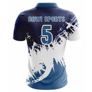 Deportes de gran tamaño para hombres para Polo 100% poliéster patrón sólido tejido de punto logotipo personalizable para ropa deportiva - Product Image 4