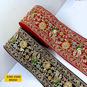 Oiseau sur mesure conçu brodé de deux manières de couleur dans des conceptions ethniques à des fins diverses dans différentes tailles pour la revente - Product Image 4