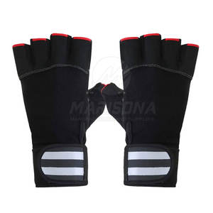 Gants de sport en cuir respirant pour la musculation et le cyclisme - Imperméables, antidérapants, légers, design demi-doigts pour les activités sportives en extérieur - Product Image 5